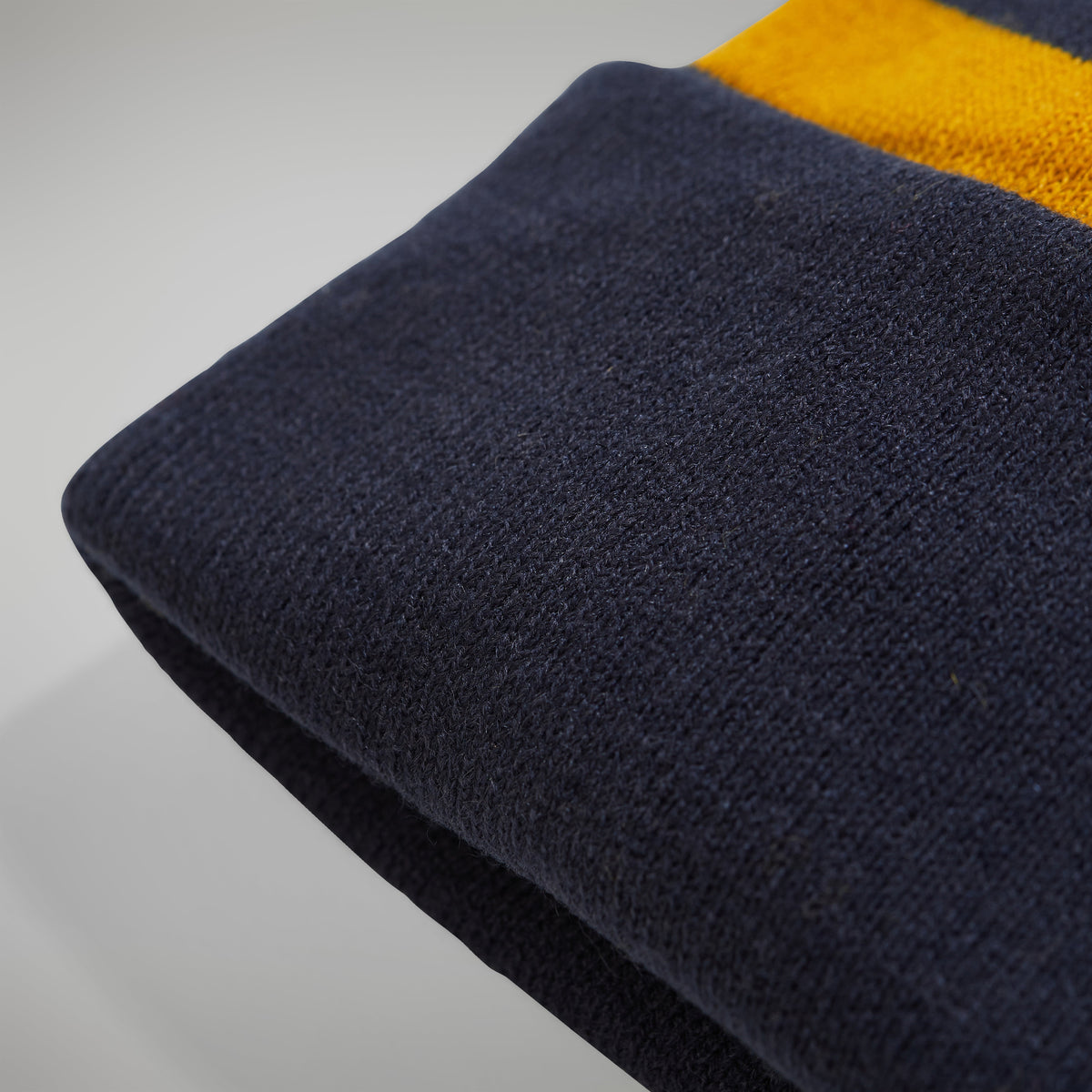 Unisex-Beanie - Dunkelblau/Braun