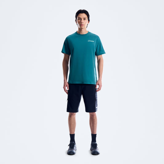 Herren Geo-Mountaintry Essential T-Shirt – Blau