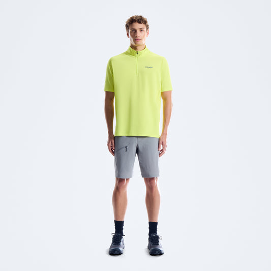 Men's Bowburn Half Zip Tech Tee - Light Yellow