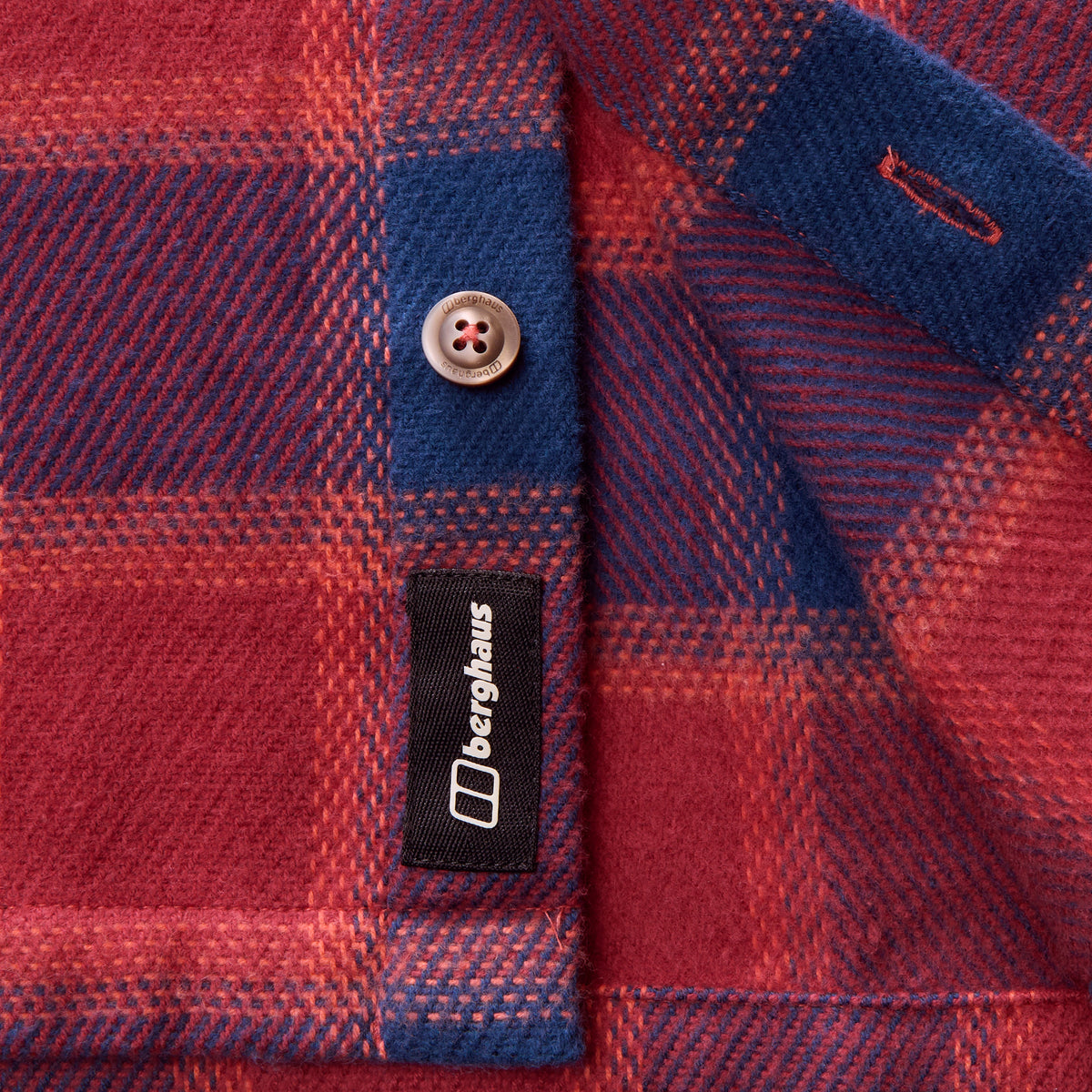 Ashbrooke Overshirt für Herren - Hale Navy/Red Fury