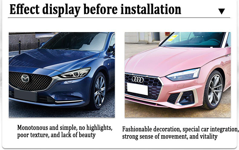 Kreativer Blumenaufkleber für die Motorhaube
