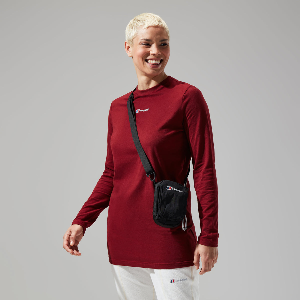 Unisex Logo-Umhängetasche Small - Schwarz