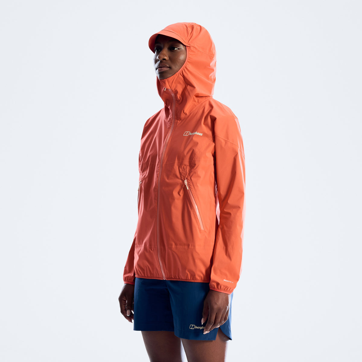 Damen-Regenjacke Rain-Motion - Orange