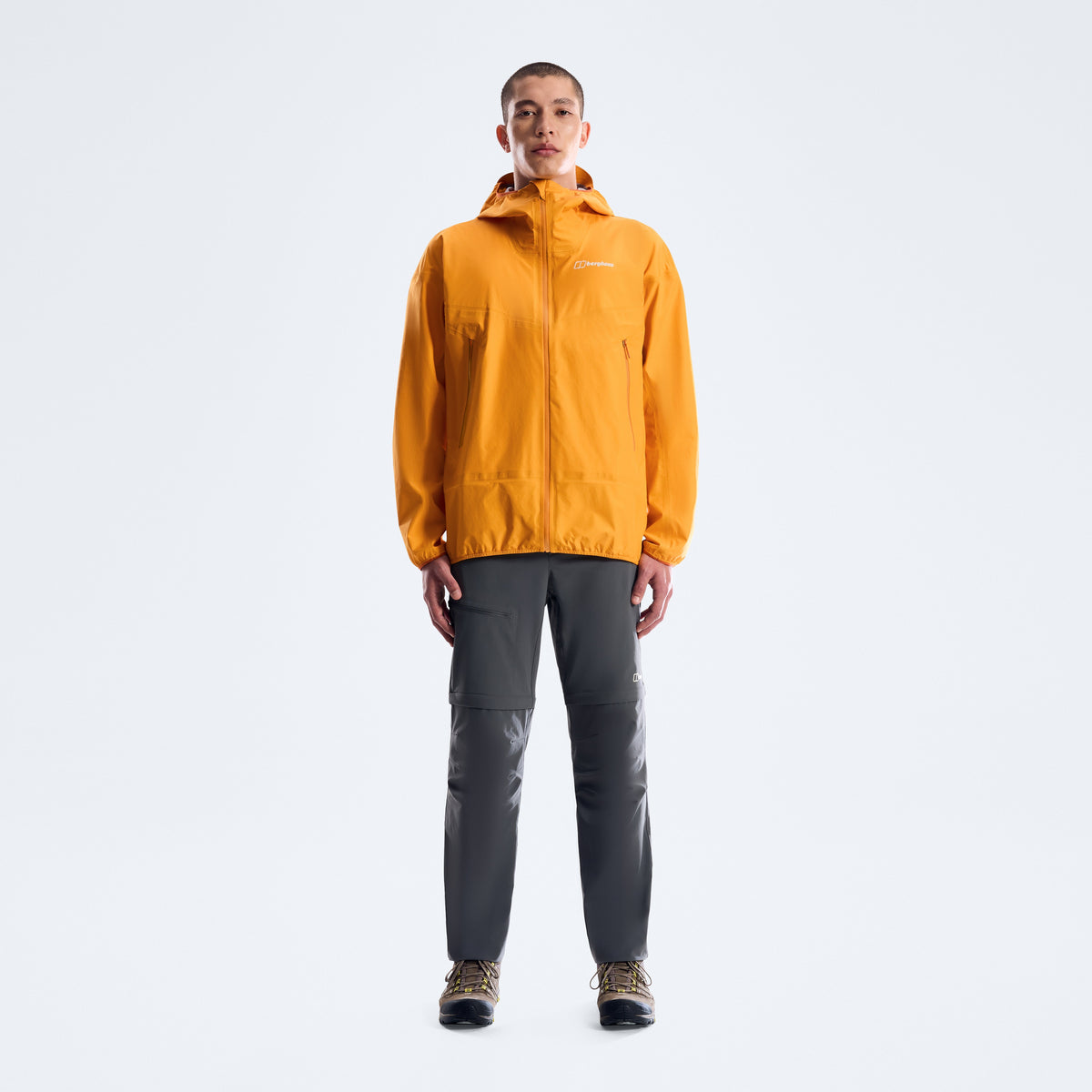 Herren-Regenjacke Rain-Motion – Mandarine