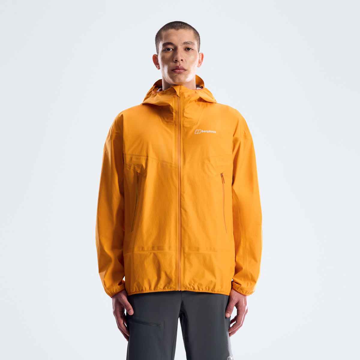 Herren-Regenjacke Rain-Motion – Mandarine