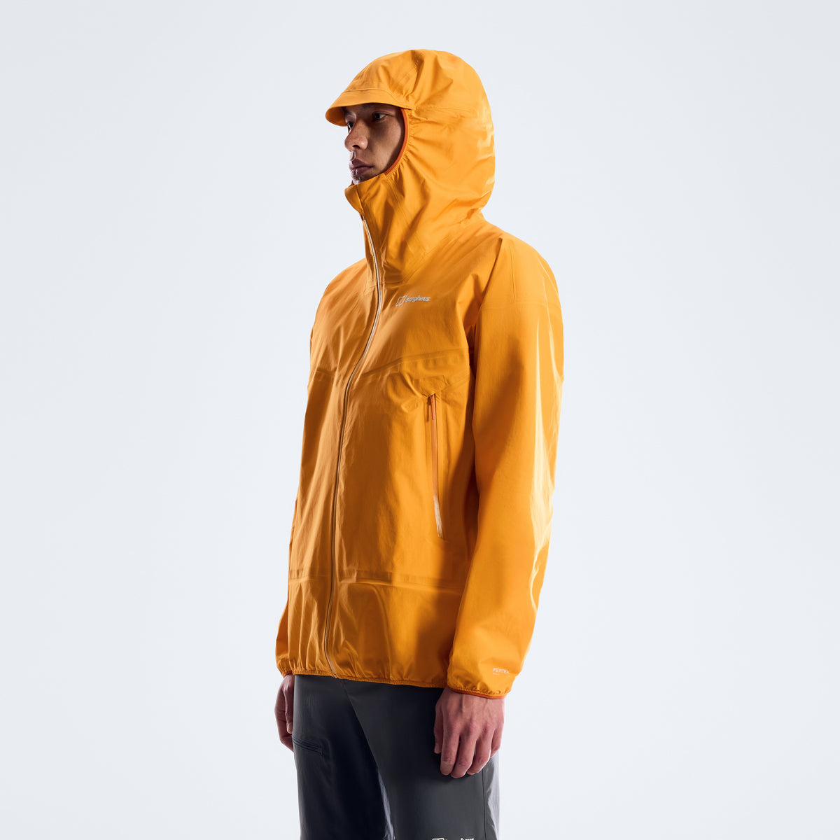 Herren-Regenjacke Rain-Motion – Mandarine