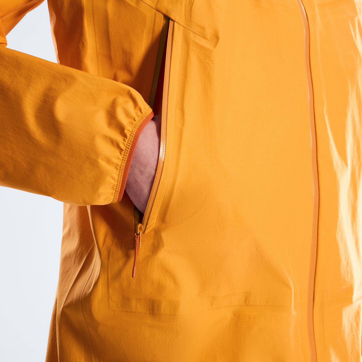 Herren-Regenjacke Rain-Motion – Mandarine