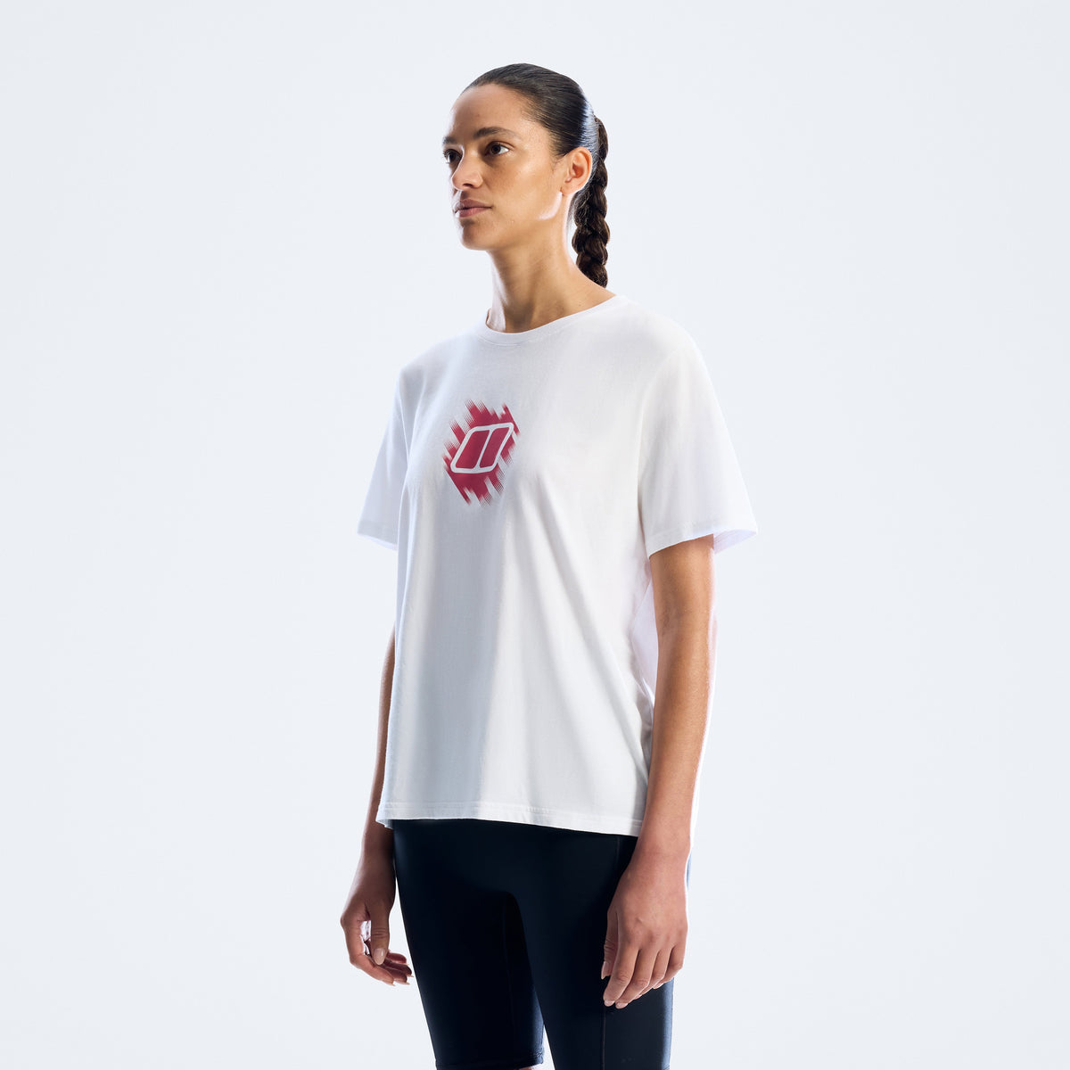Damen-T-Shirt "Sketched Blocks Essential" – Weiß