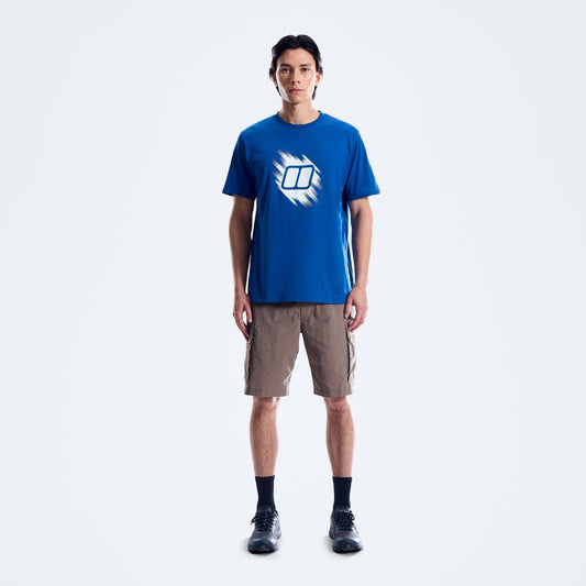 Men's Sketched Blocks Essential Tee - Blue