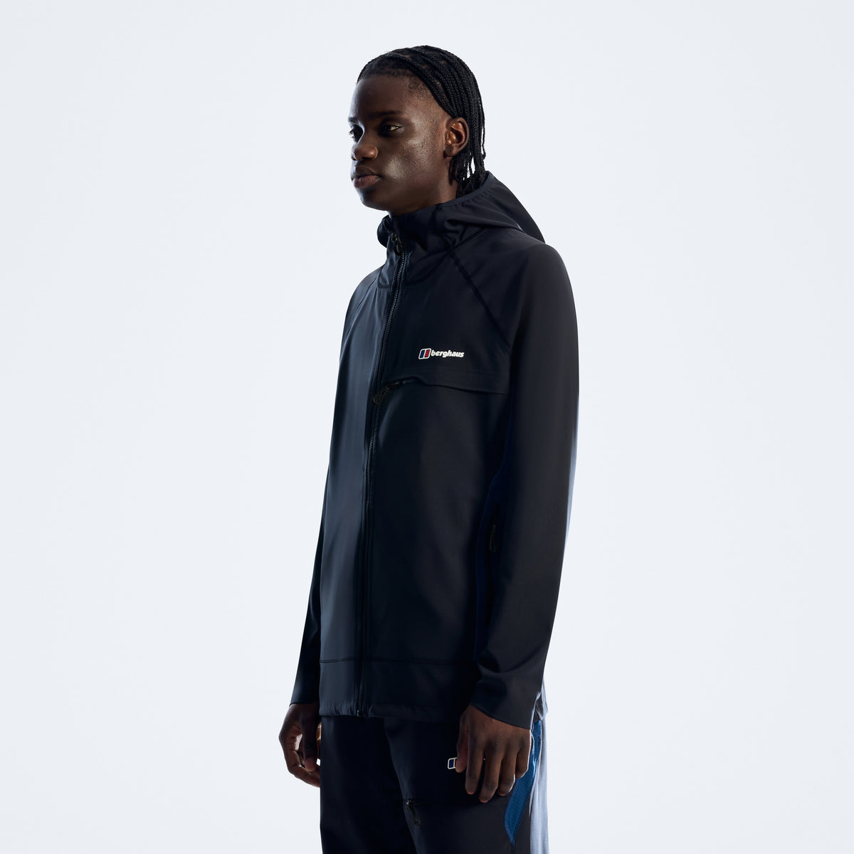 Herren-Kapuzenjacke Wavertree - Tiefschwarz
