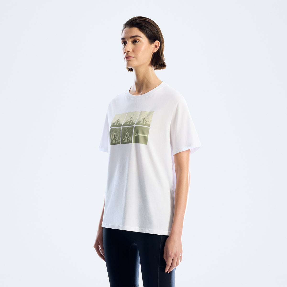 Damen-T-Shirt Mountainscape Essential - Weiß