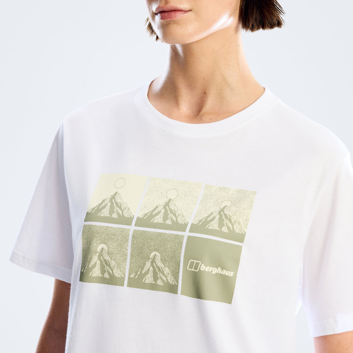 Damen-T-Shirt Mountainscape Essential - Weiß