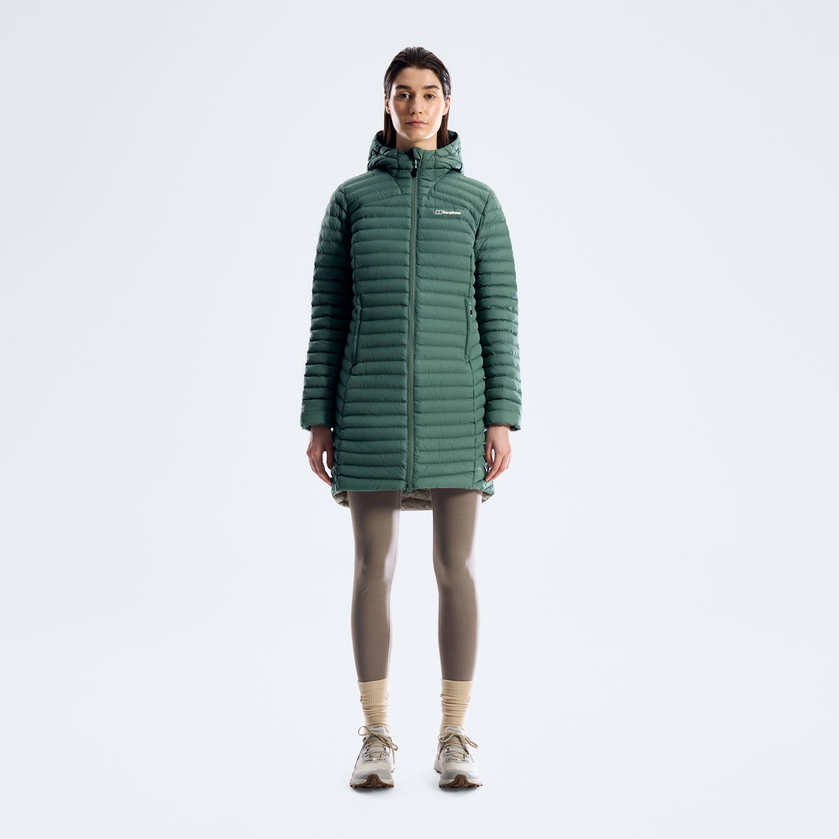 Women's Nula Micro Synthetic Insulated Long Jacket - Light Green