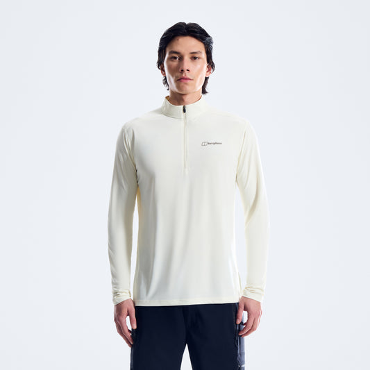 Men's 24/7 Half Zip Long Sleeve Tech Tee - Grey