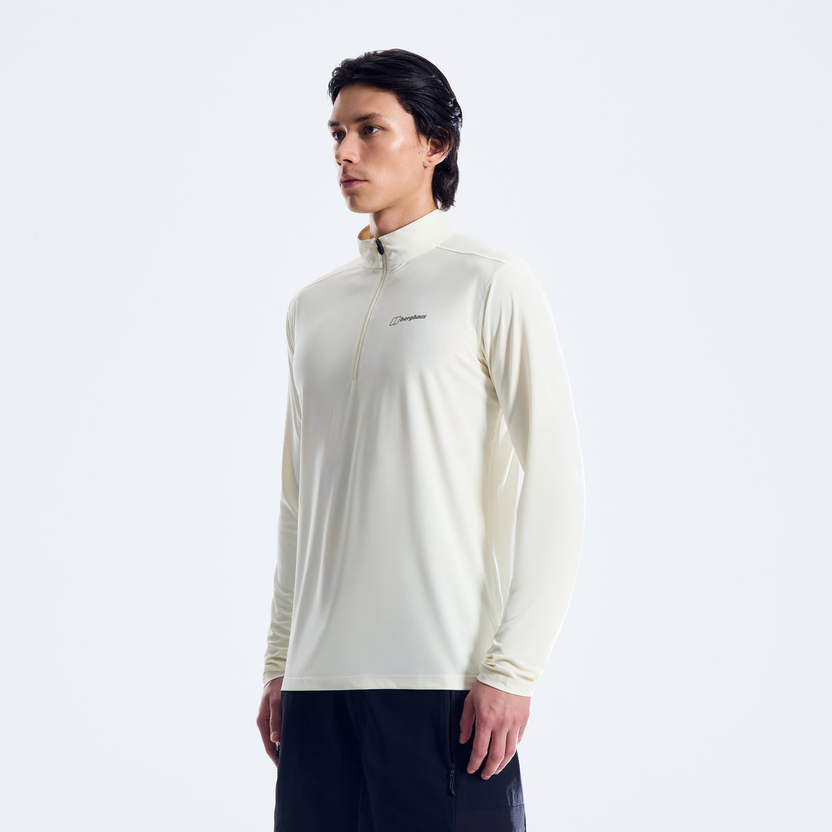 Men's 24/7 Half Zip Long Sleeve Tech Tee - Grey