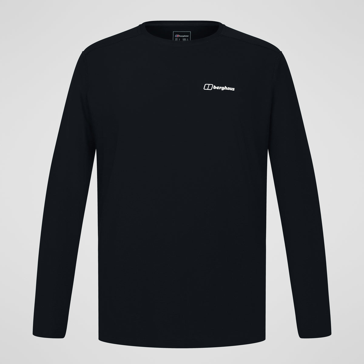 Men's 24/7 Tech Tee Long Sleeve Crew - Black