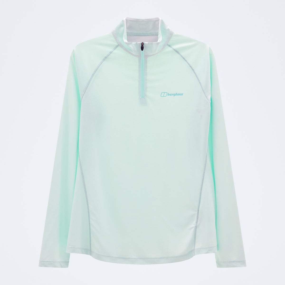 Damen 24/7 Half-Zip Langarm Tech-Shirt - Blau