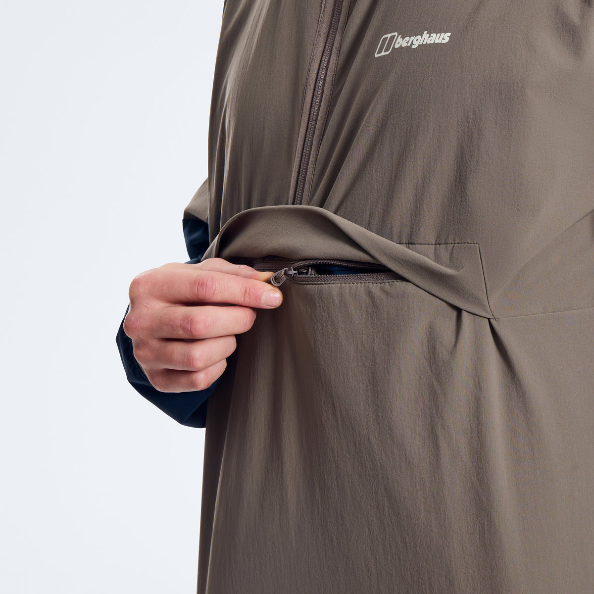 Wandermoor Wind-Smock für Herren – Grau