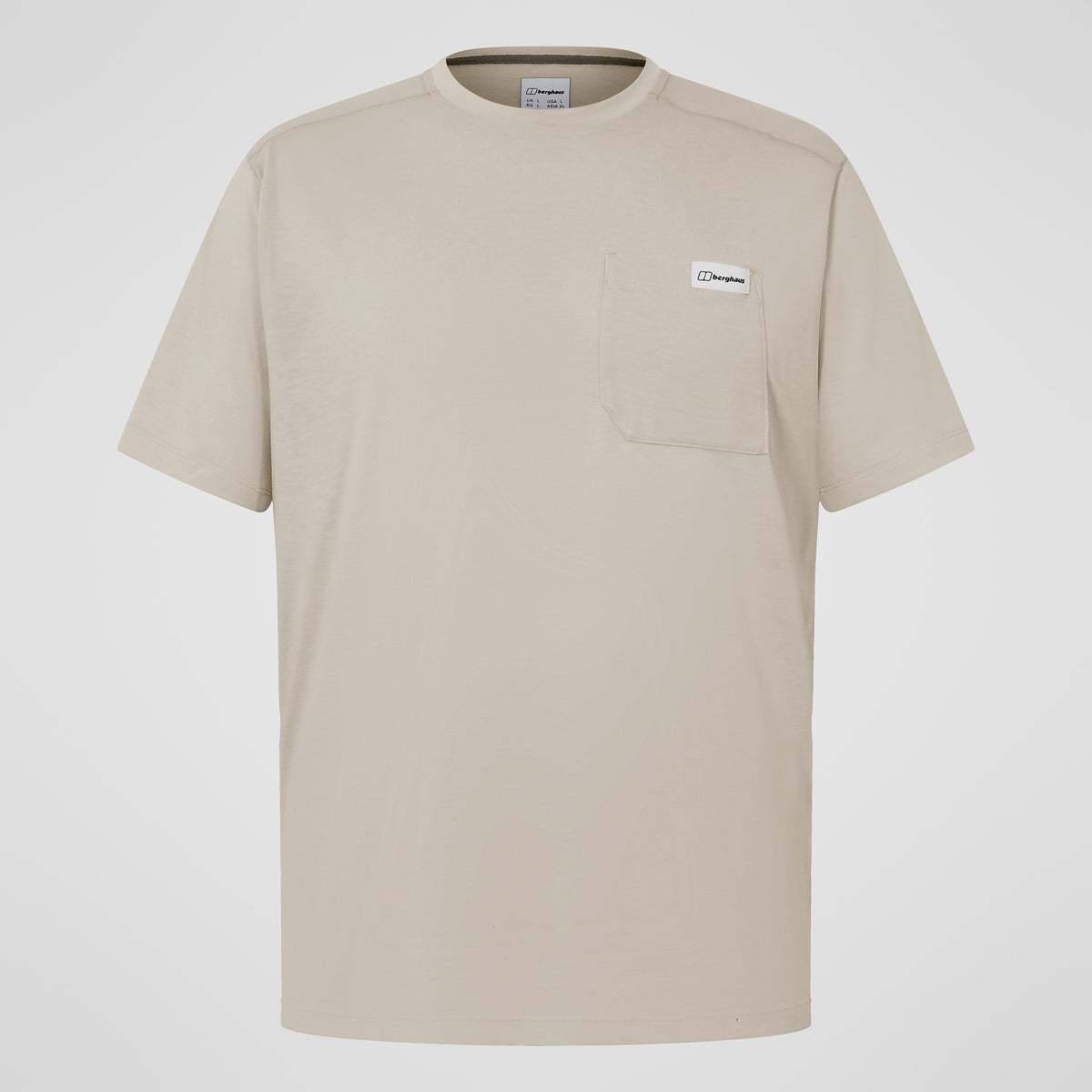 Herren Relaxed Short Sleeves Tech-Shirt – Grau