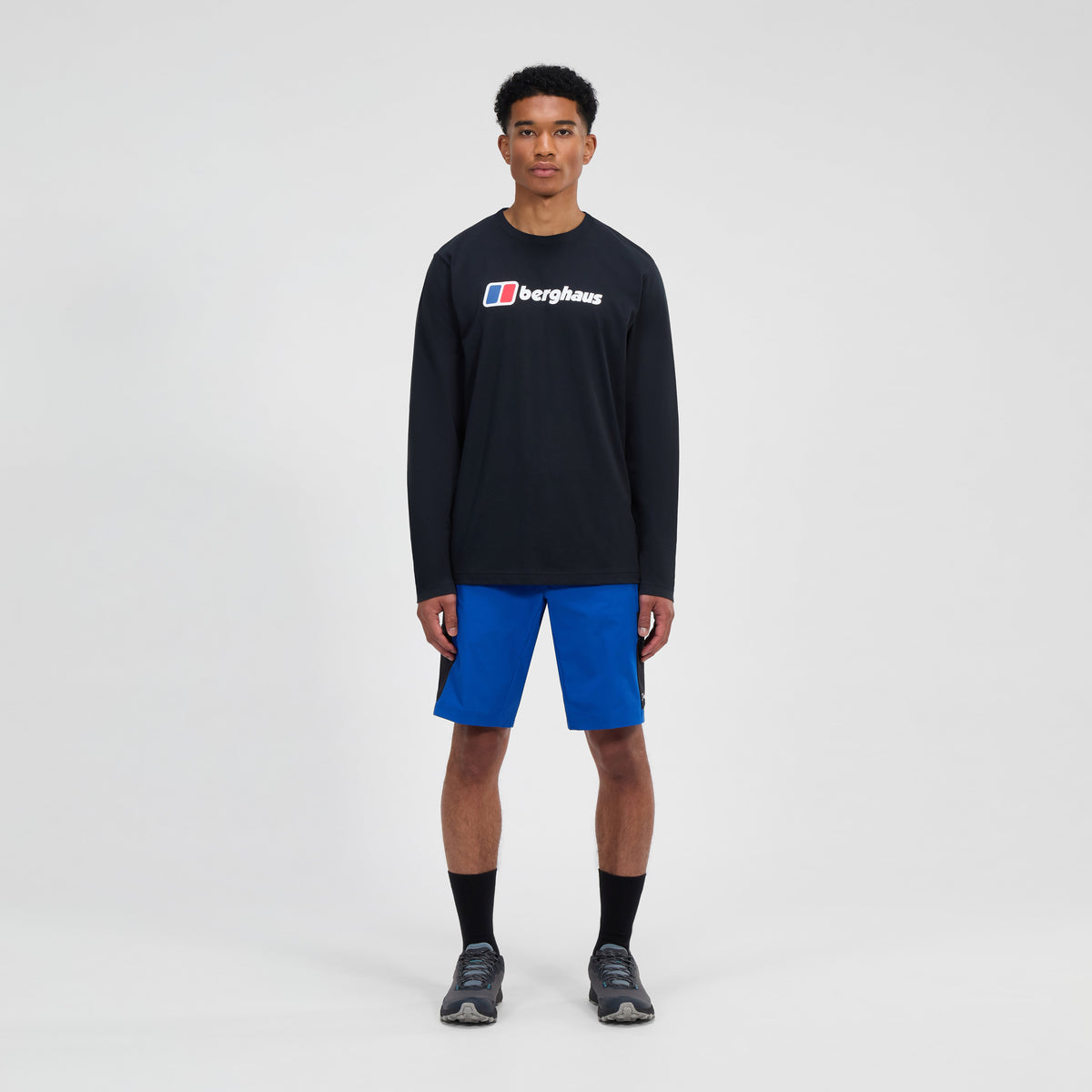 Men's Big Logo Long Sleeve Tee - Black