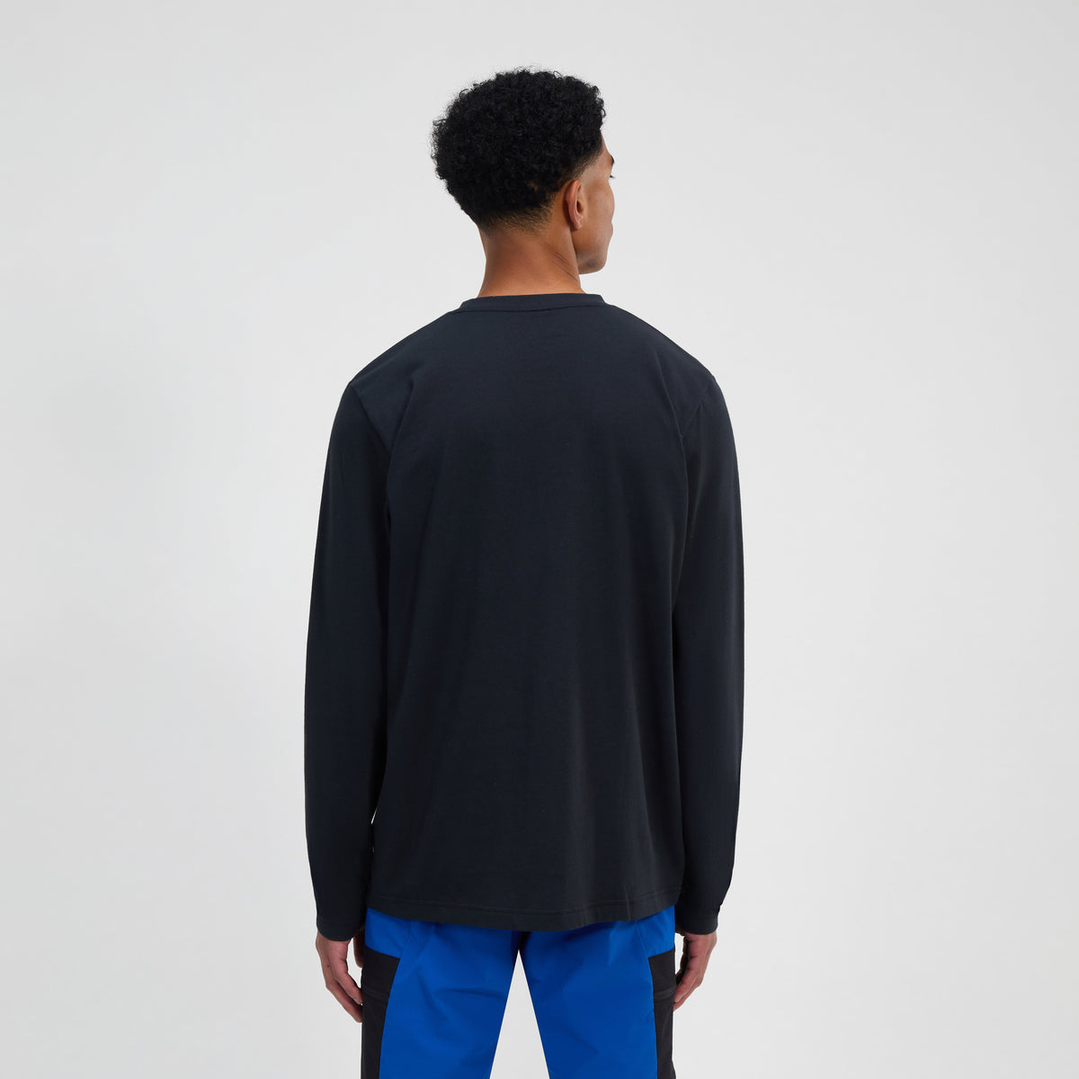 Men's Big Logo Long Sleeve Tee - Black