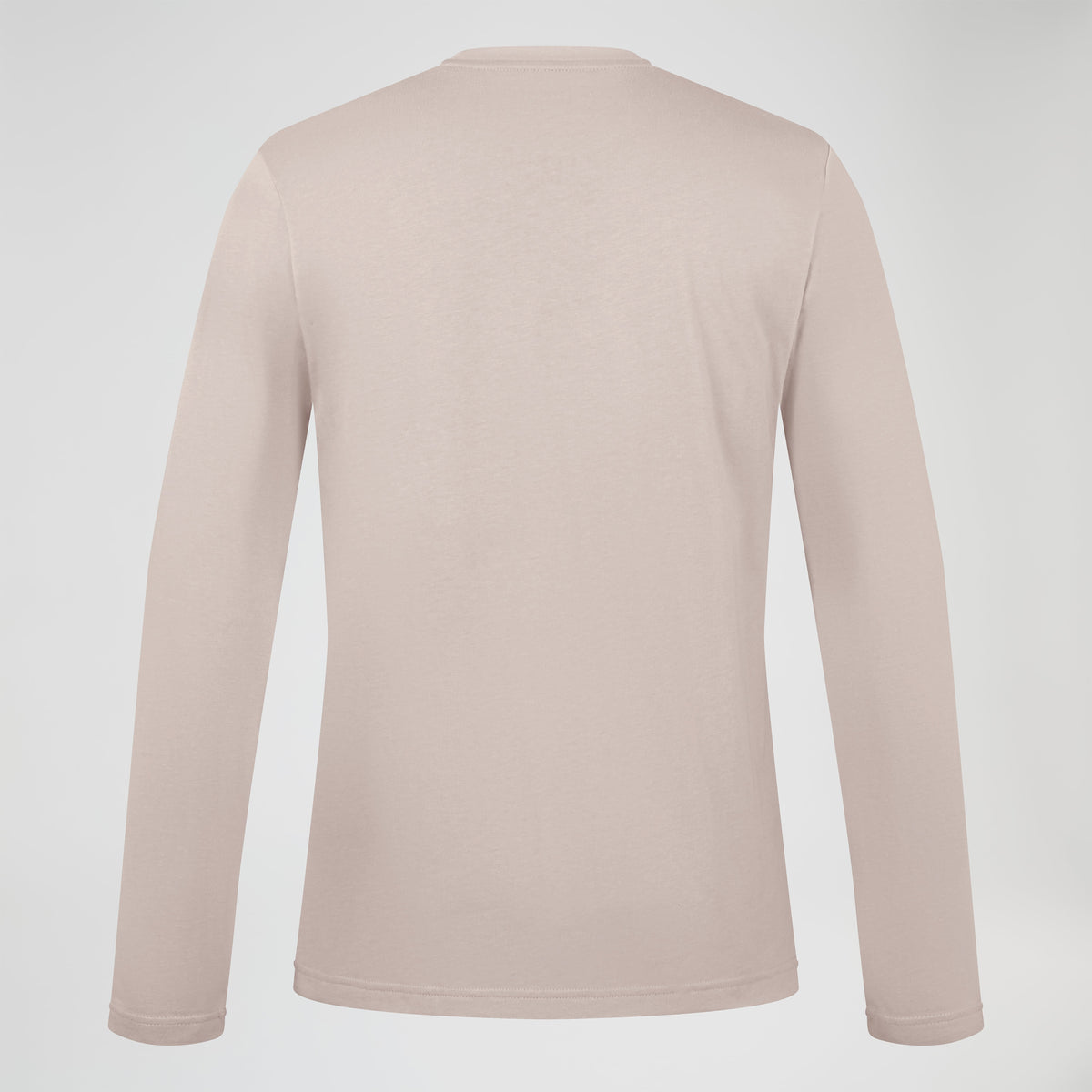Herren Langarmshirt mit großem Logo - Grau