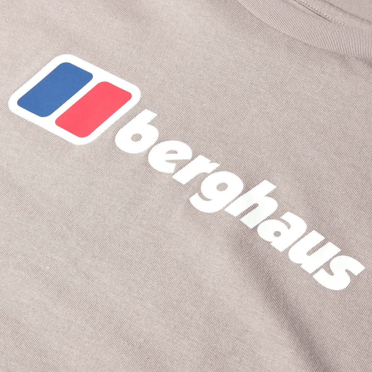 Herren Langarmshirt mit großem Logo - Grau