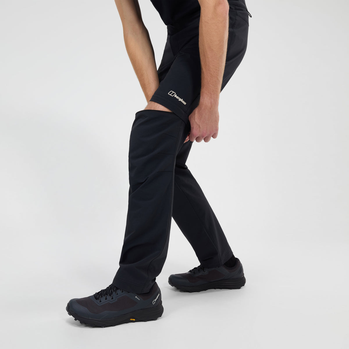 Herren Trail-Explorer Zip-Off-Hose - Schwarz