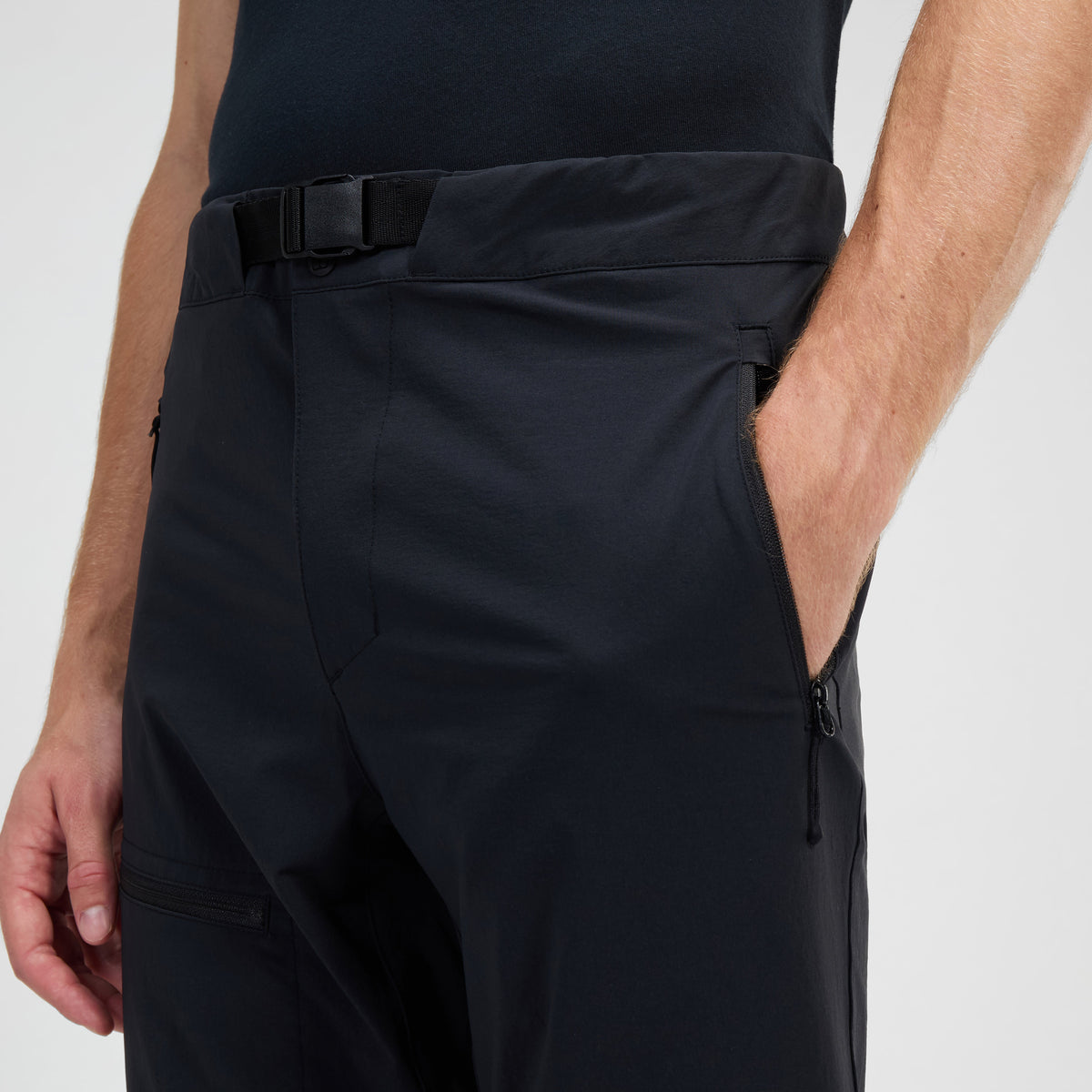 Herren Trail-Explorer Zip-Off-Hose - Schwarz