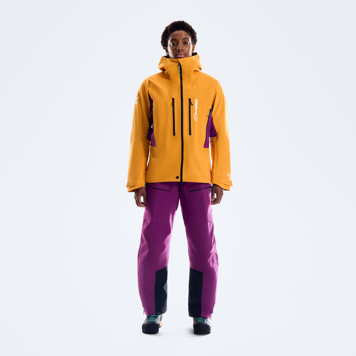Women's Extrem Vanguard Gore-Tex Jacke - Geo Flare/Purple