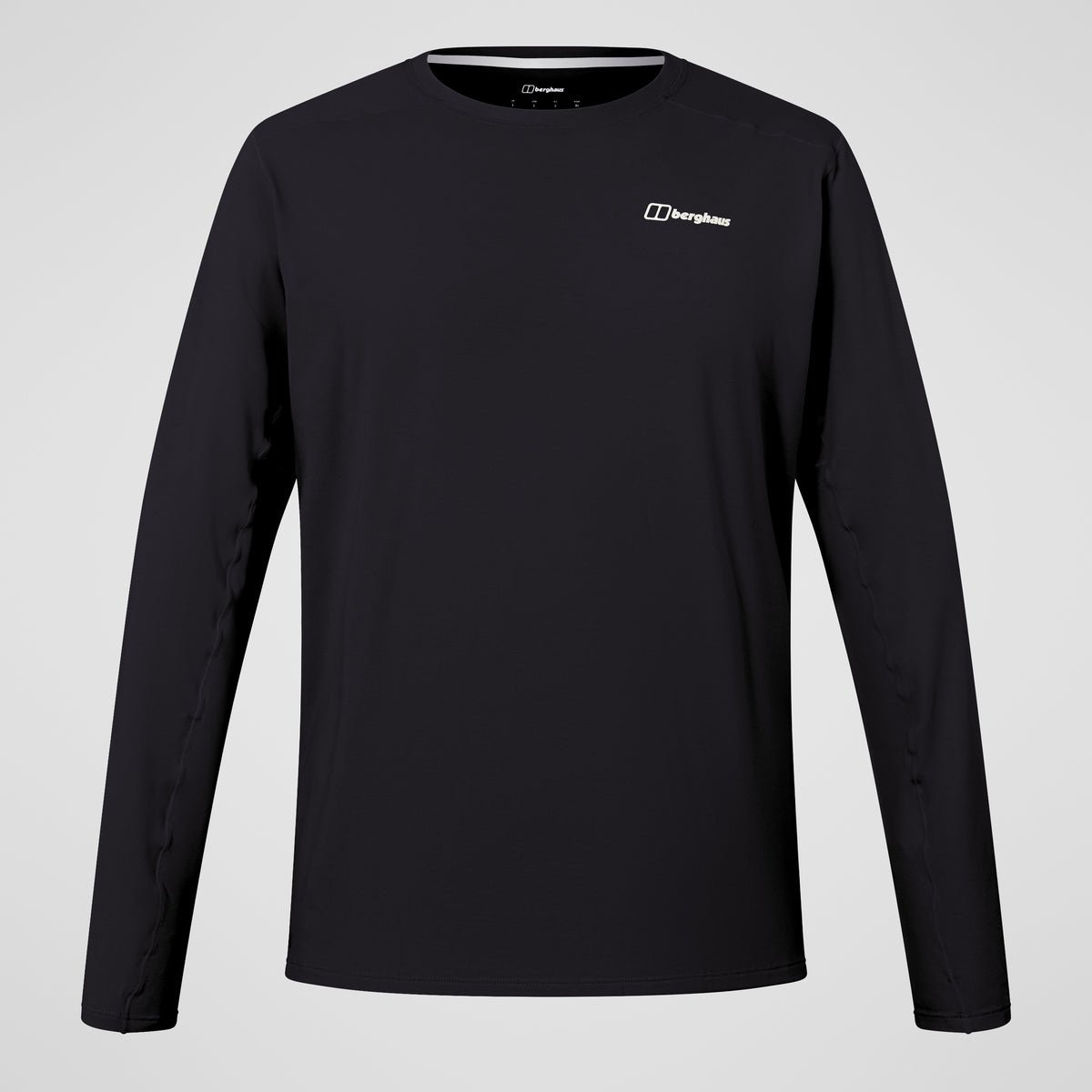 Herren Delta Langarm-Funktionsshirt - Schwarz
