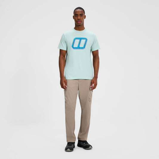 Men's Glitched Blocks Tee - Green