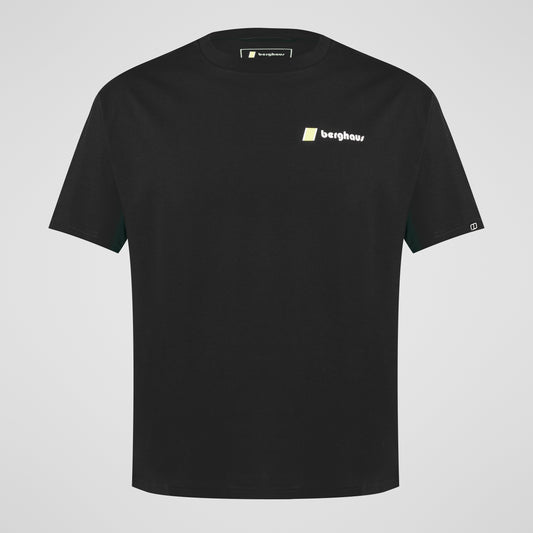 Unisex Pioneer Circular Logo Tee - Jet Black