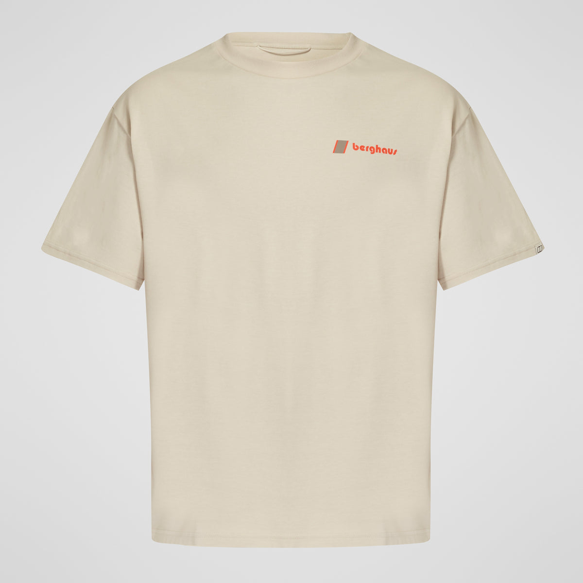Unisex Pioneer T-Shirt mit kreisförmigem Logo – Stone