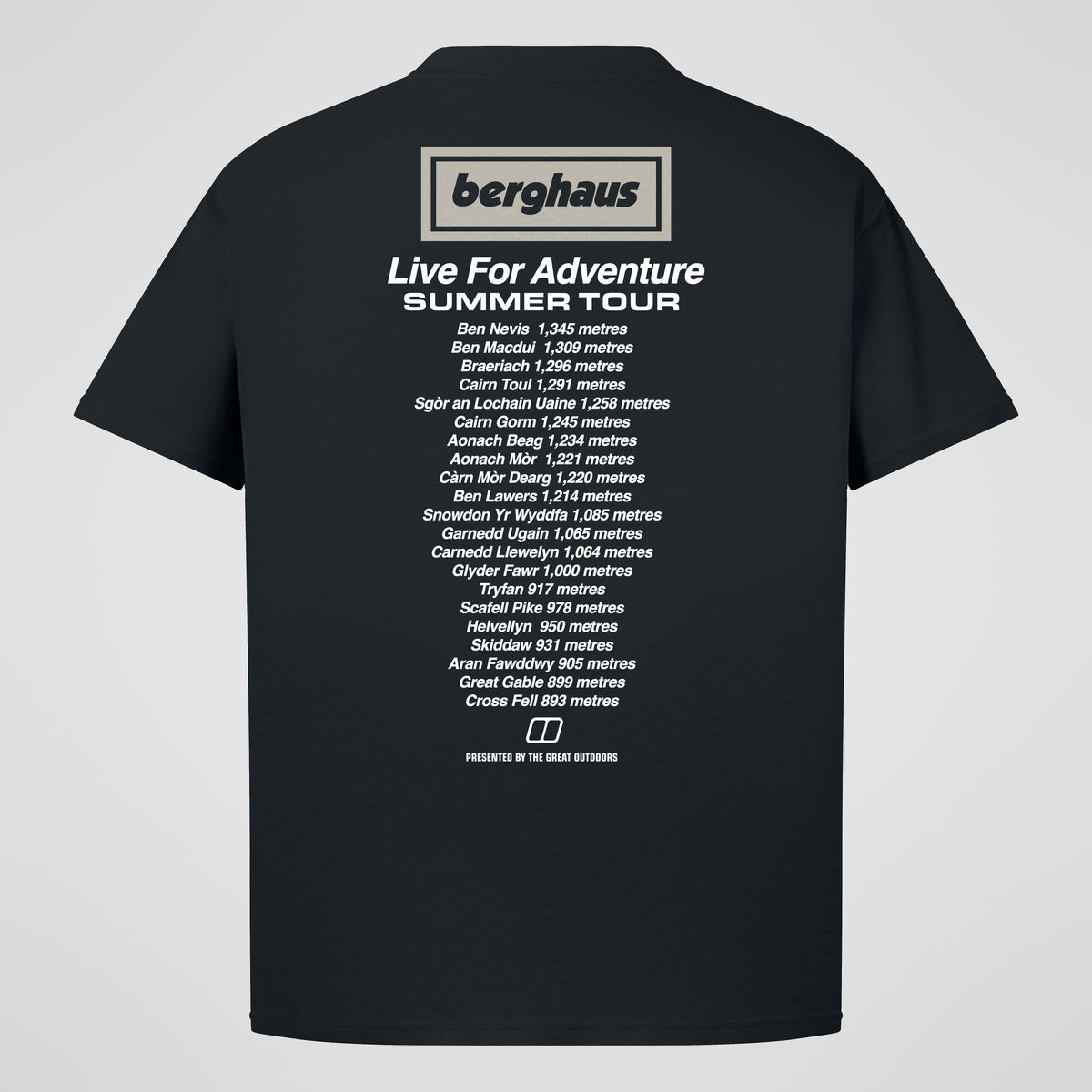 Unisex Adventure Tour Tee - Black