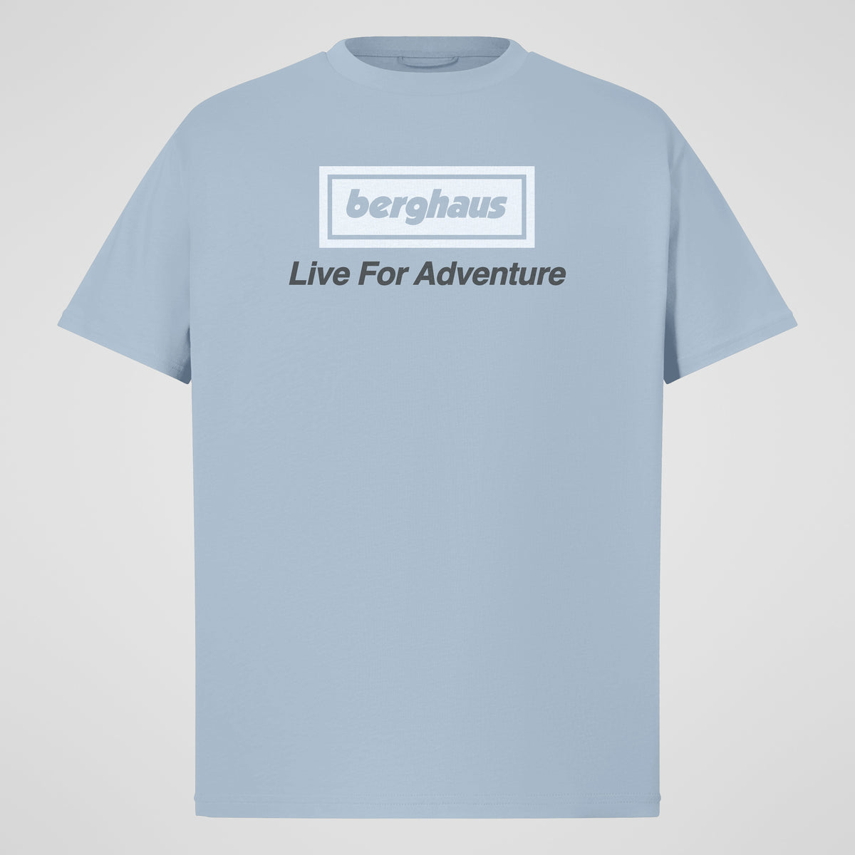 Unisex Adventure Tour Tee - Grey Blue