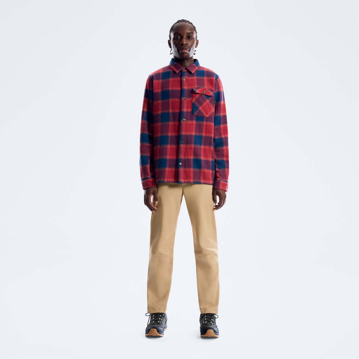 Ashbrooke Overshirt für Herren - Hale Navy/Red Fury