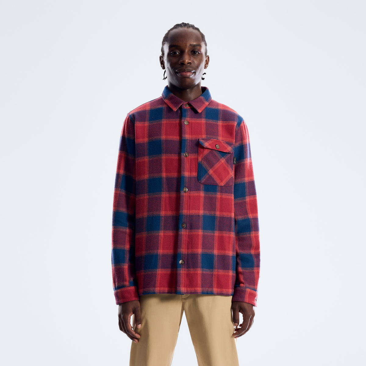 Ashbrooke Overshirt für Herren - Hale Navy/Red Fury