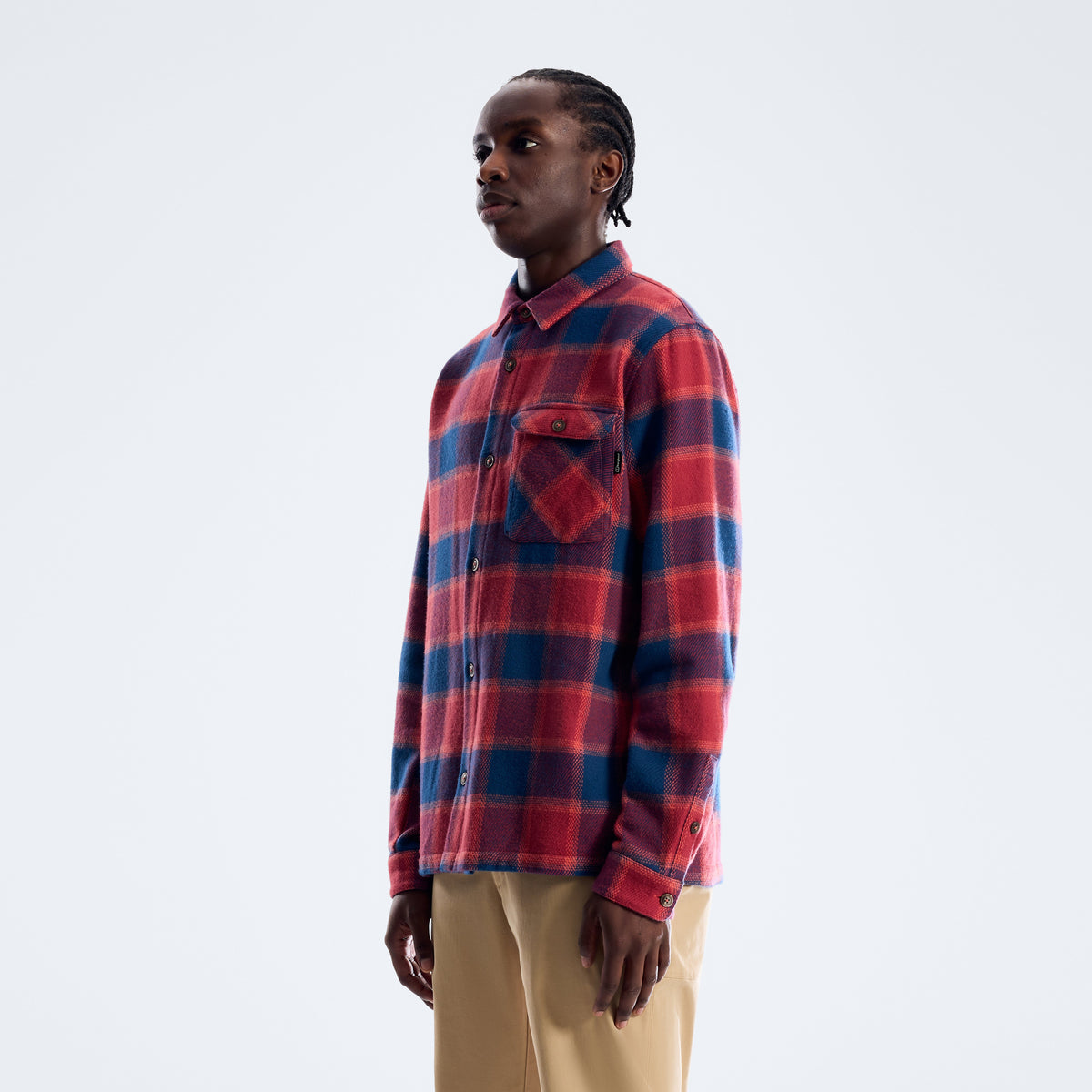 Ashbrooke Overshirt für Herren - Hale Navy/Red Fury