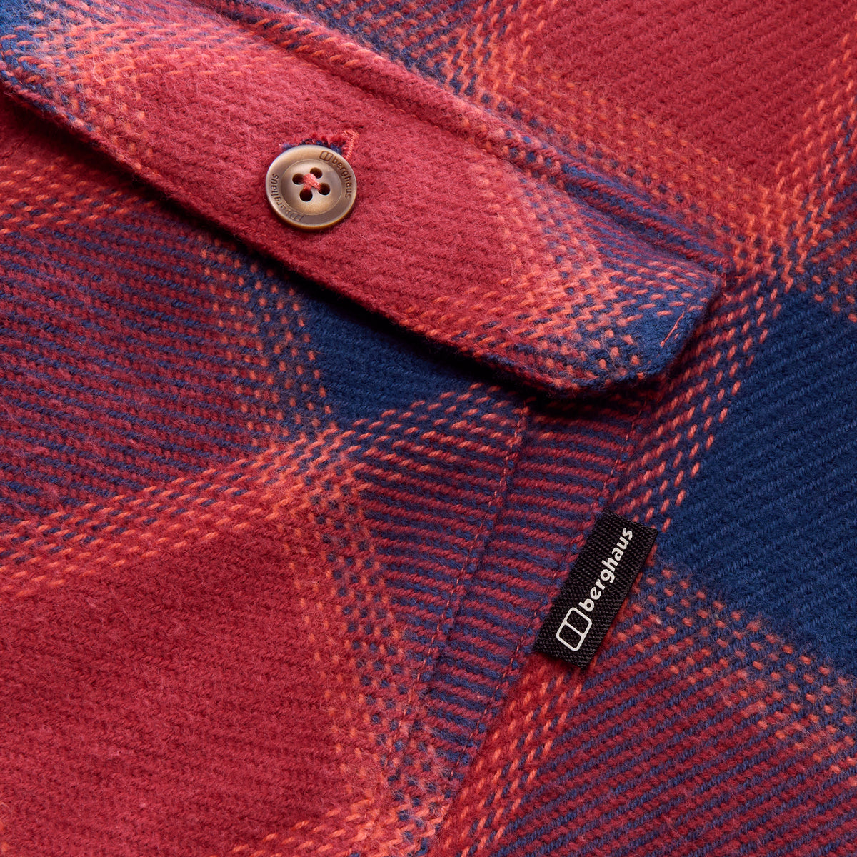 Ashbrooke Overshirt für Herren - Hale Navy/Red Fury