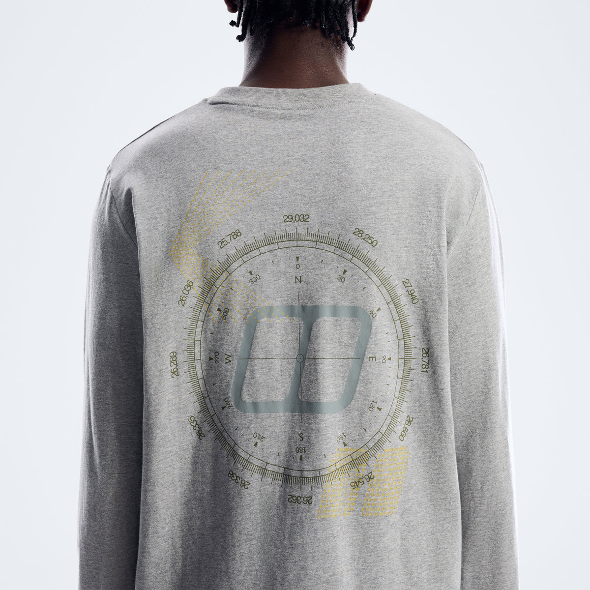 Men's Compass Essential Tee - Grey Marl