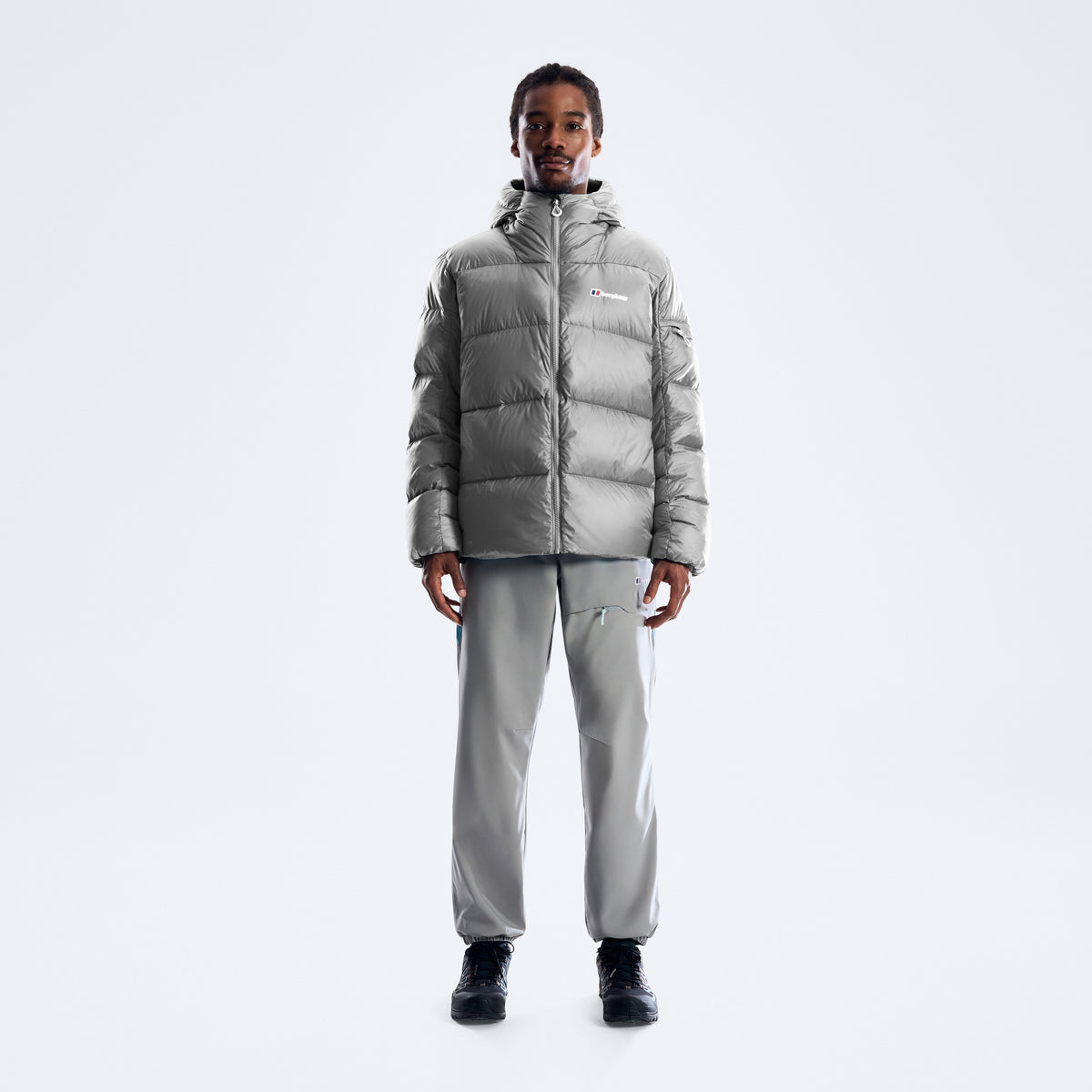Herren-Daunenjacke Zypher – Garbo Grey