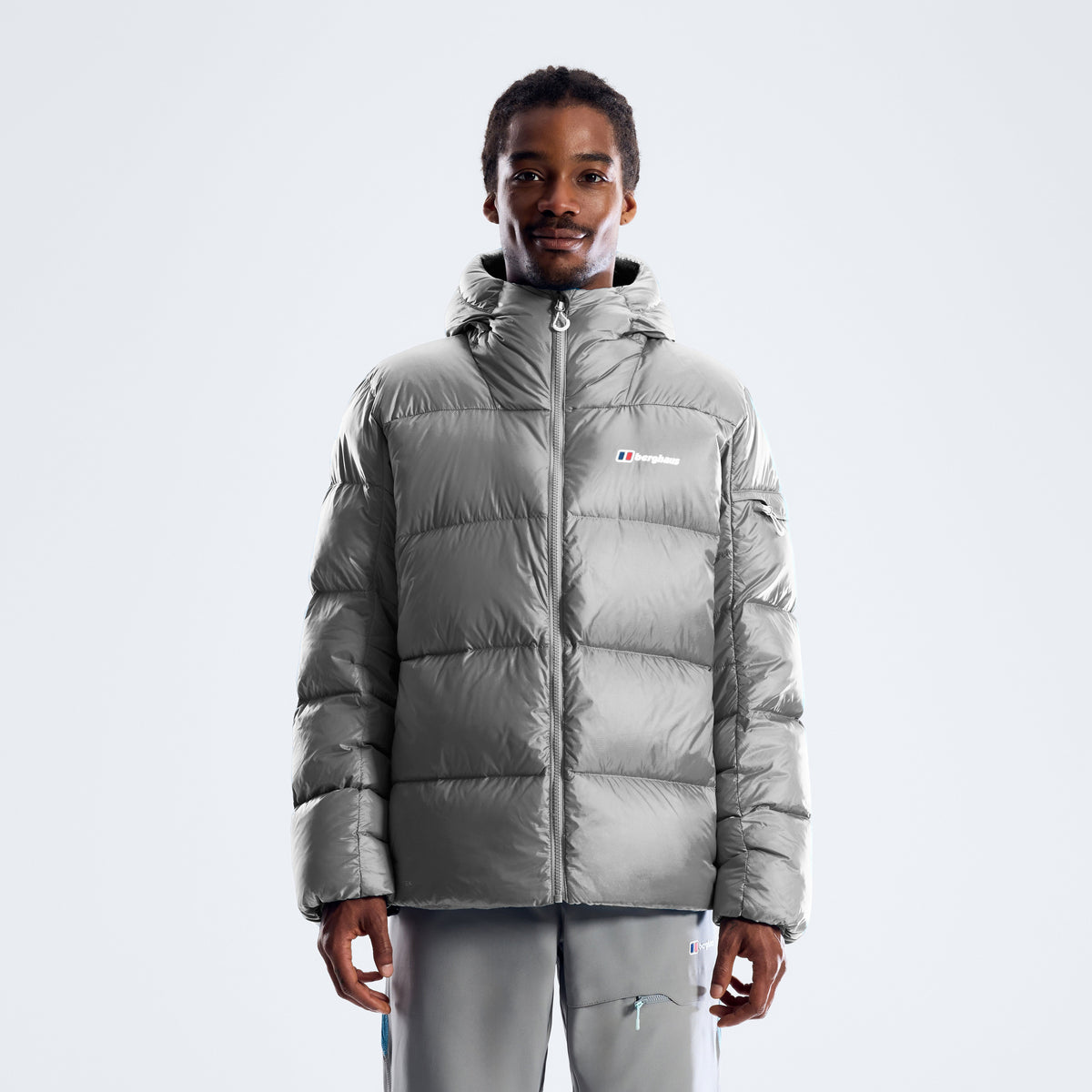 Herren-Daunenjacke Zypher – Garbo Grey