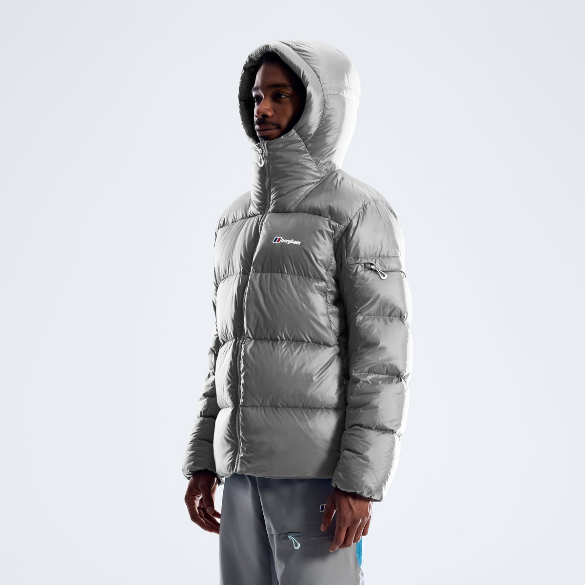 Herren-Daunenjacke Zypher – Garbo Grey