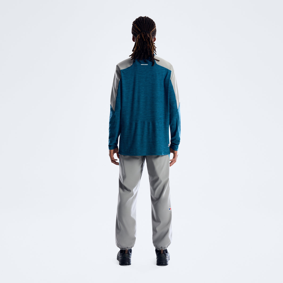 Farndale+ Langarm-Funktionsshirt mit kurzem Reißverschluss - Polar/Blue Abyss