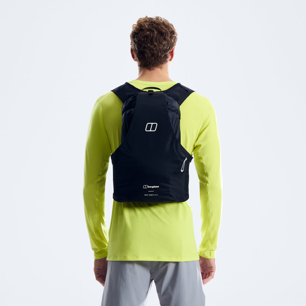 Herren-Wanderrucksack Fast Hike M15 – Schwarz